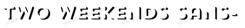 Two Weekends Sans字体转换